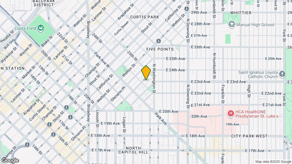 2422 Tremont Pl, Unit #102 Map and Location Details