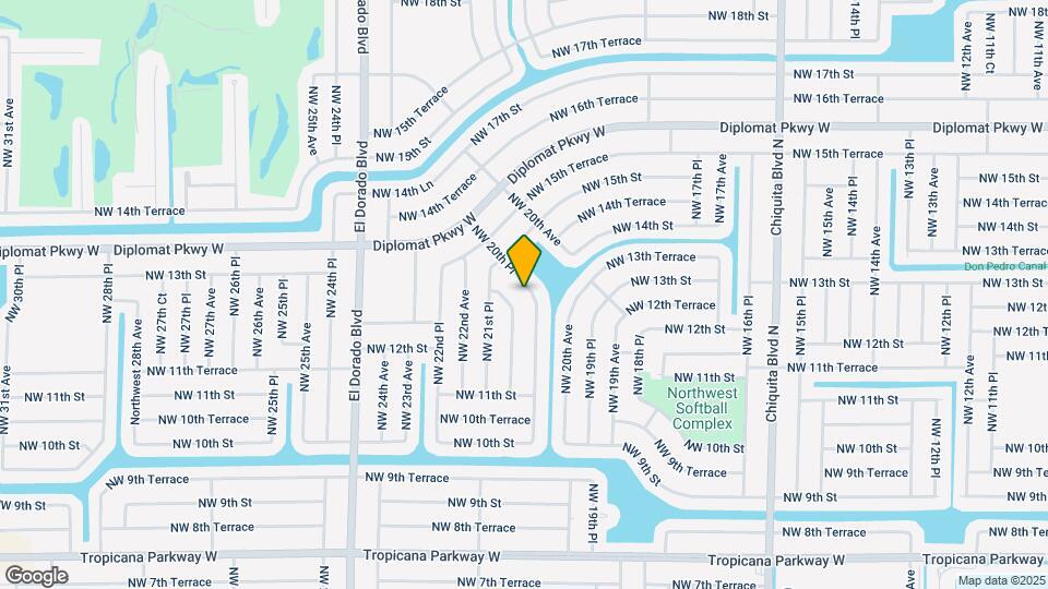 1222 NW 20th Pl Map and Location Details