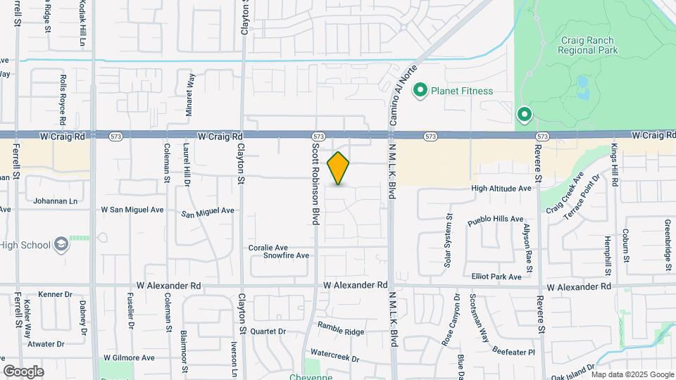 1701 Desert Path Ave Map and Location Details