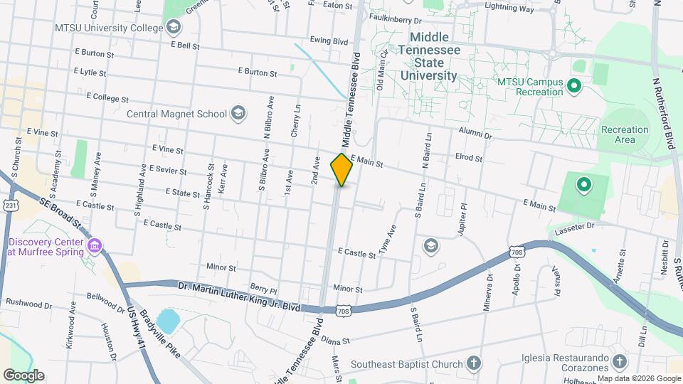 2026 Middle Tennessee Blvd Map and Location Details