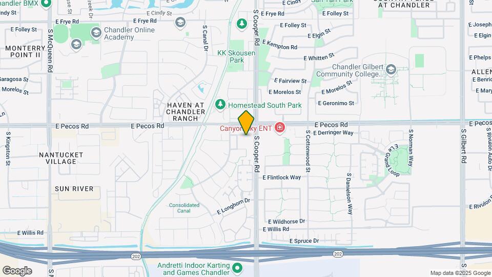 1961 E Derringer Way Map and Location Details