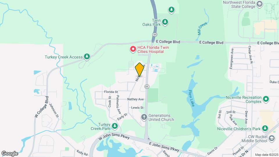 411 Niceville Ave Map and Location Details