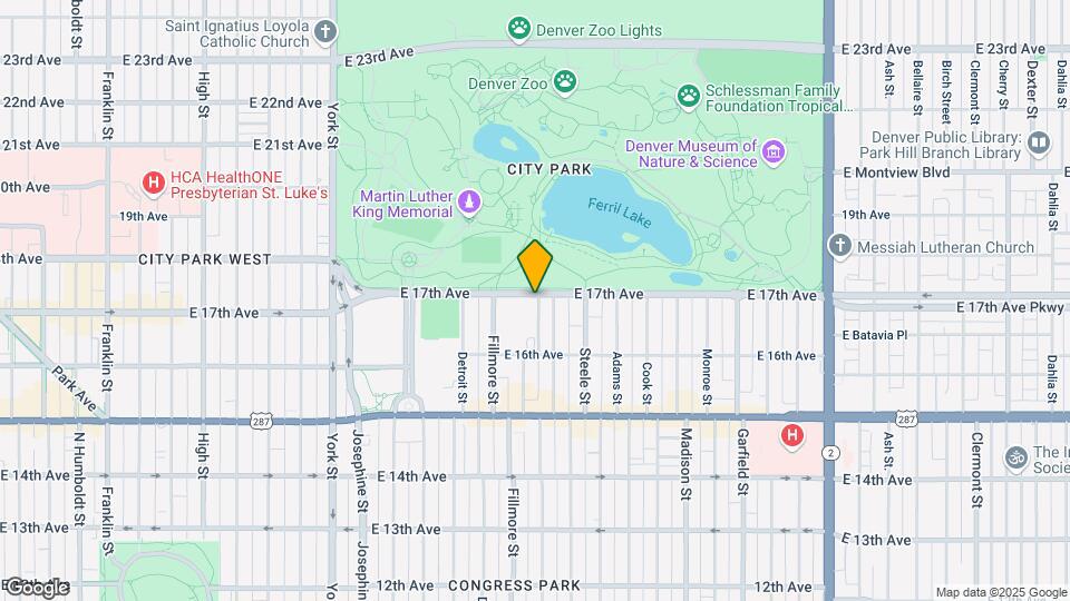 3014 E 17th Ave Map and Location Details