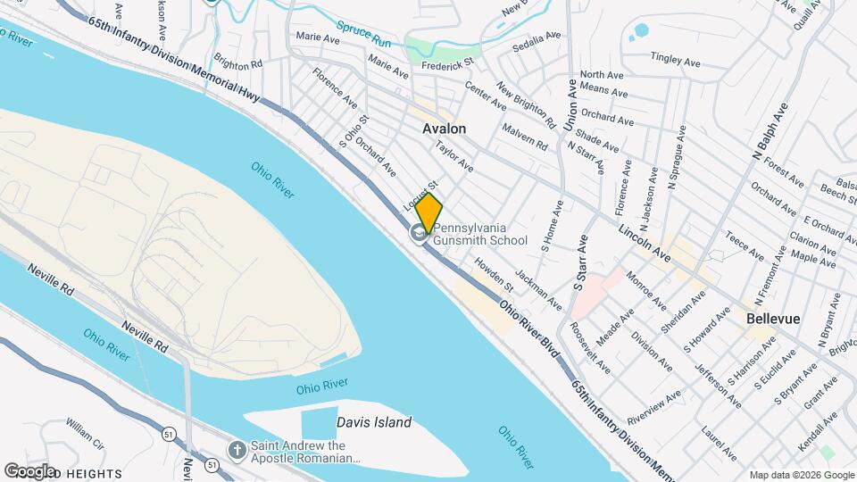 815 Ohio River Blvd Map and Location Details