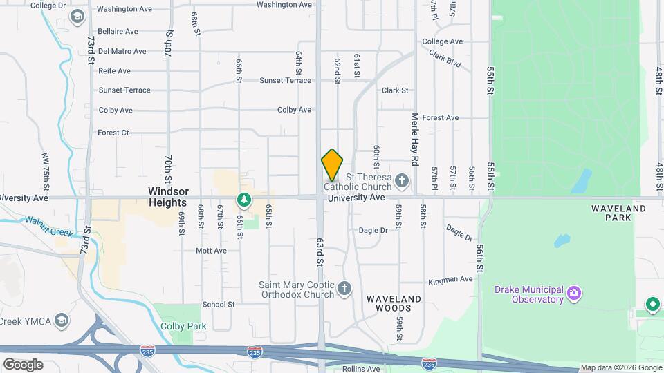 1212 62nd St Map and Location Details