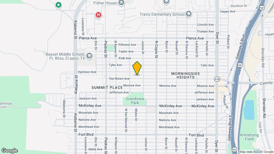 3125 Van Buren Ave Map and Location Details