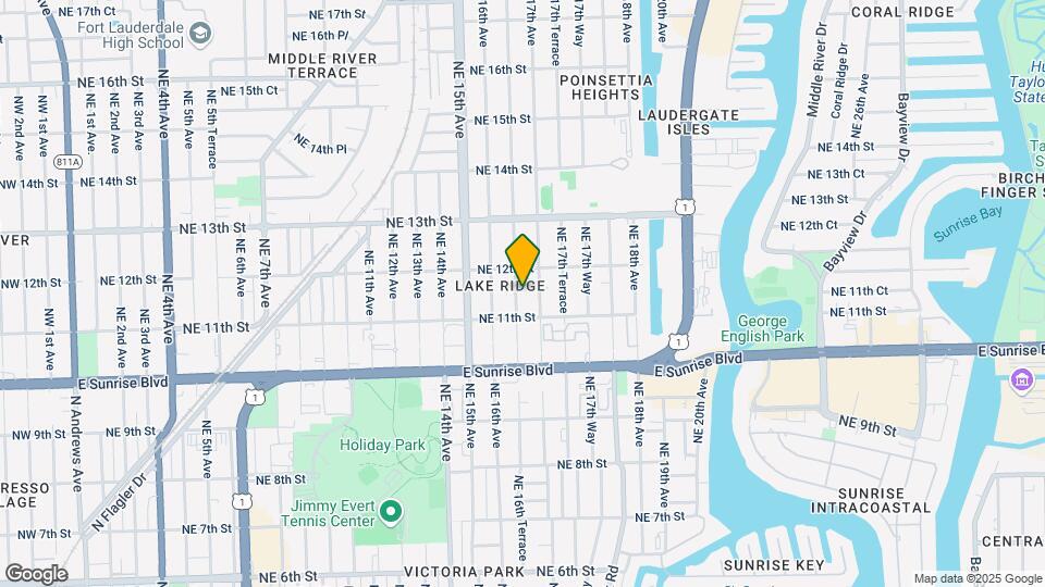 1124 NE 16th Ter Map and Location Details