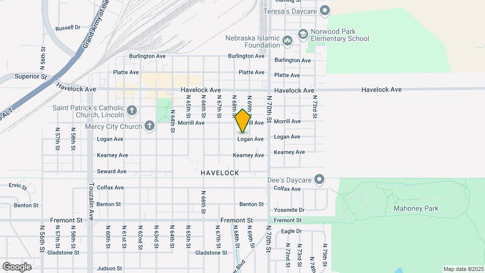 6824 Logan Ave Map and Location Details
