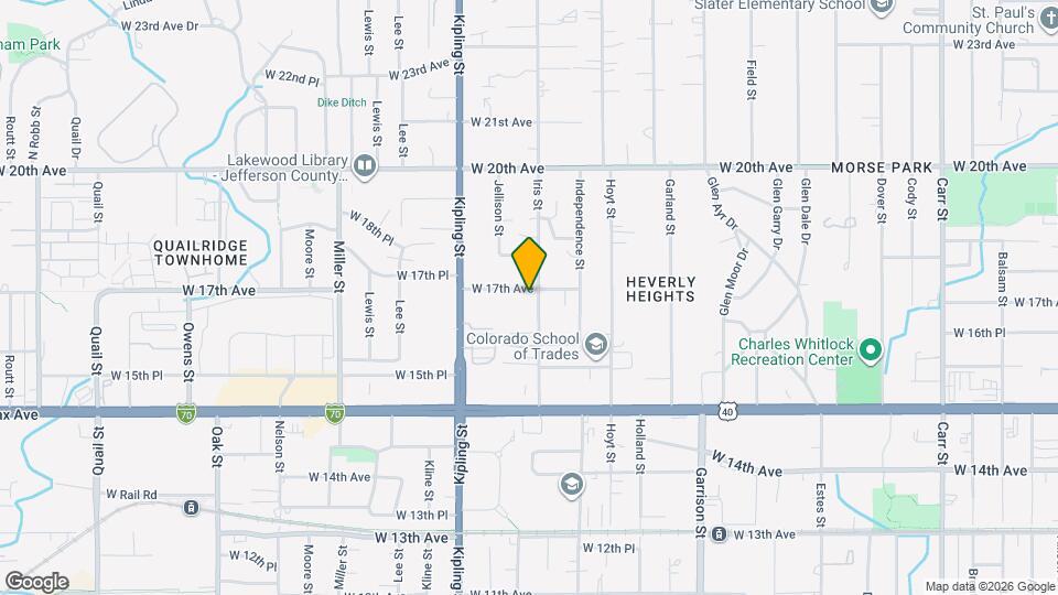 9700 W 17th Ave Map and Location Details