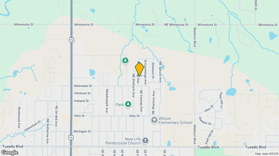 616 NE Fenway Ave Map and Location Details