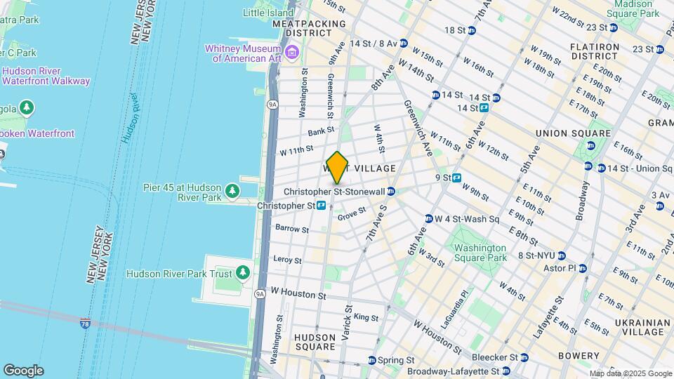 252 West 10th Street Mapa y Detalles de la Ubicación