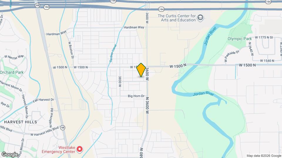 3628 W Canyon Falls Dr Map and Location Details