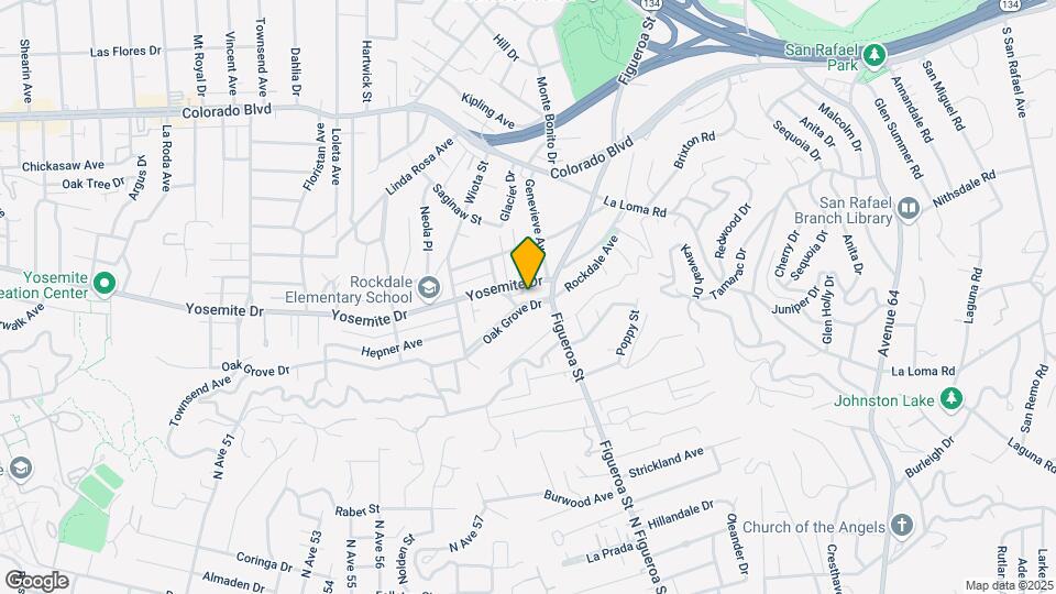 1023 Oak Grove Dr Map and Location Details