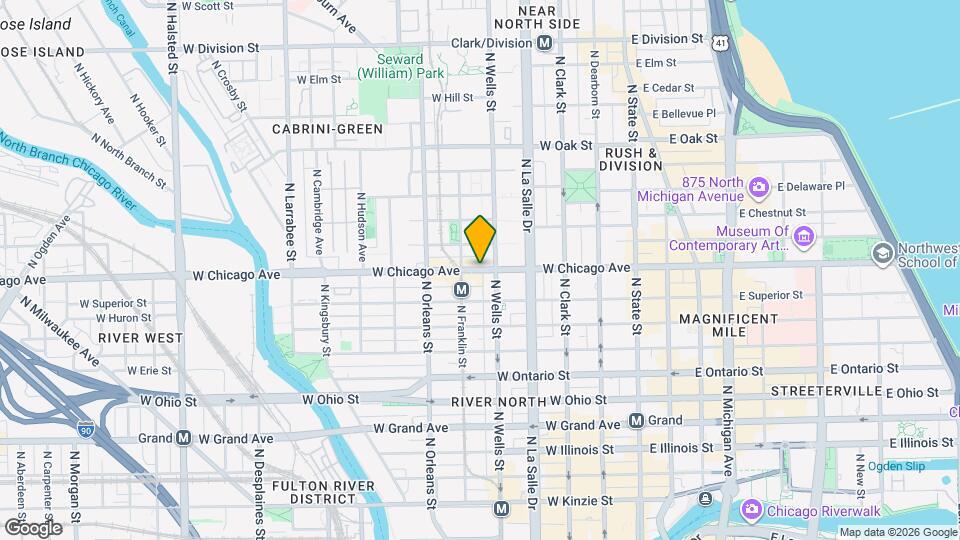 213 W Chicago Ave Map and Location Details