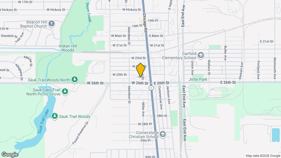 2510 Ash St Map and Location Details