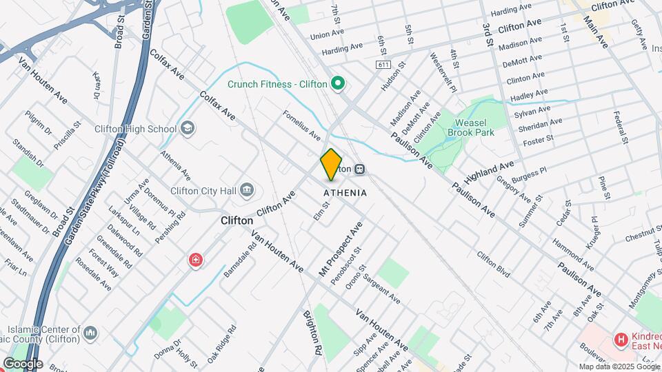 124 Colfax Ave Map and Location Details