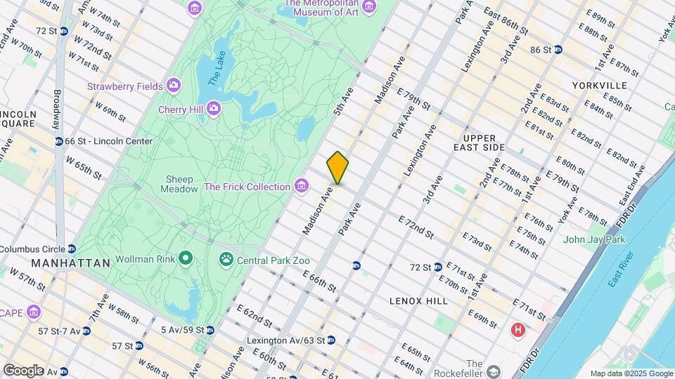 30 E 72nd St Map and Location Details
