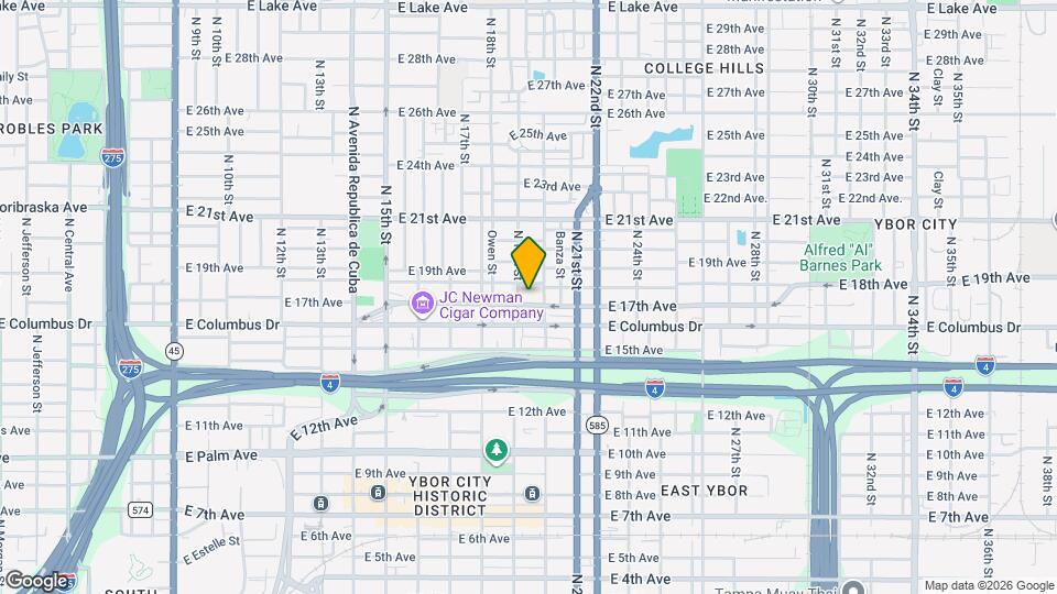 1908 E 17th Ave Map and Location Details