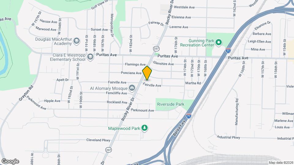 18104 Fairville Ave Map and Location Details