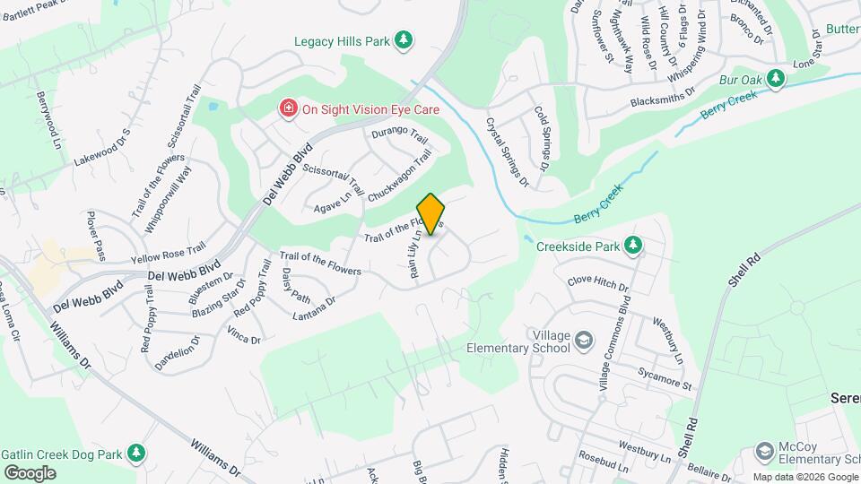 121 Coreopsis Way Map and Location Details