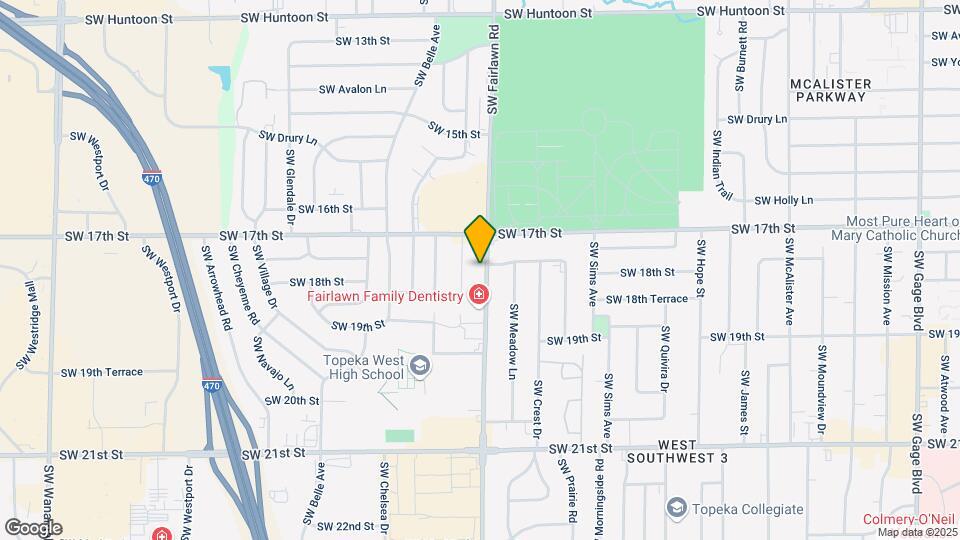 1729 SW Fairlawn Rd Map and Location Details