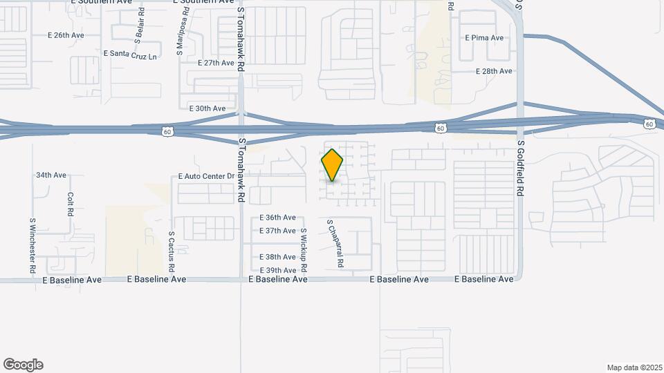 3453 S Chaparral Rd Map and Location Details