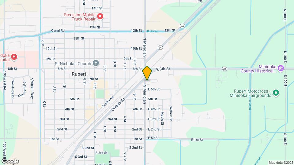 701 Oneida Ave Map and Location Details
