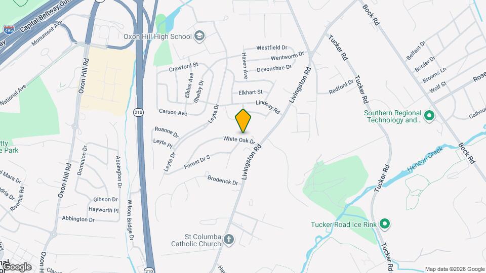 948 White Oak Dr Map and Location Details