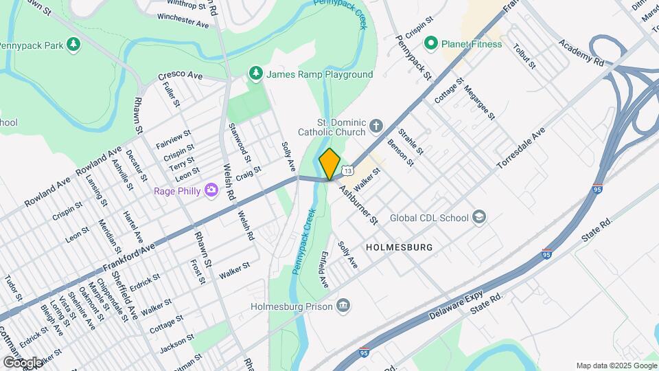 8381 Frankford Avenue Mapa y Detalles de la Ubicación