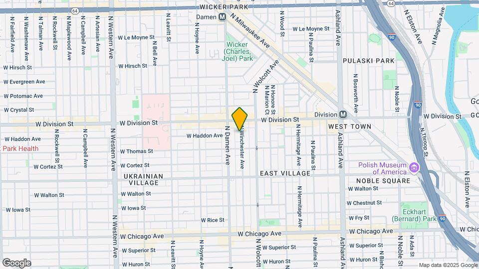 1130 N Winchester Ave Map and Location Details