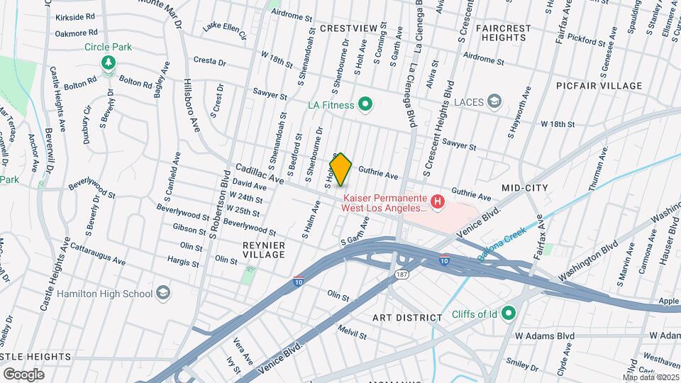 2049 S Corning St Mapa y Detalles de la Ubicación