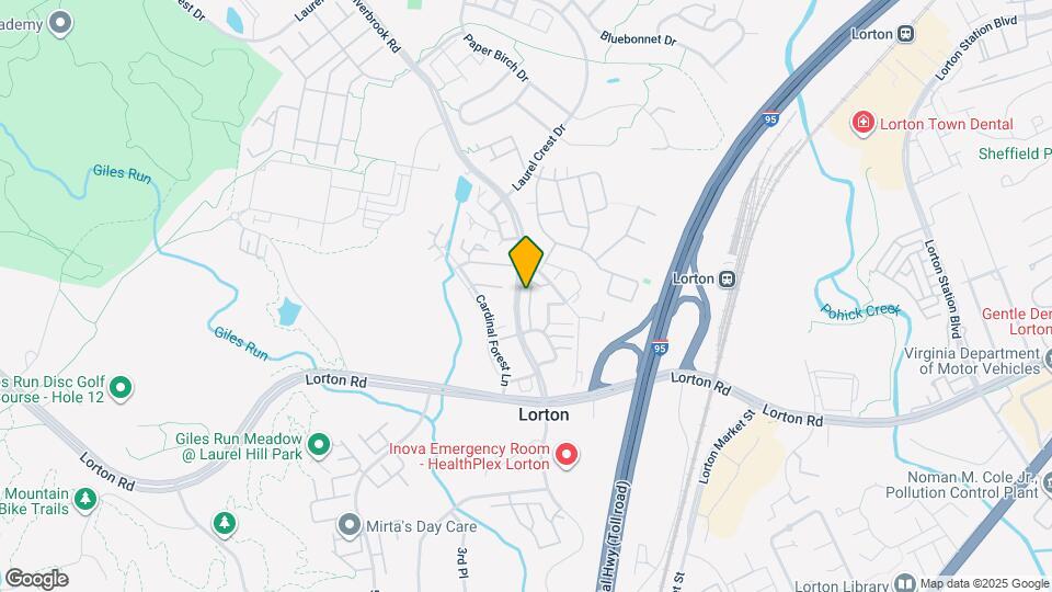 9214 Lorton Valley Rd Map and Location Details