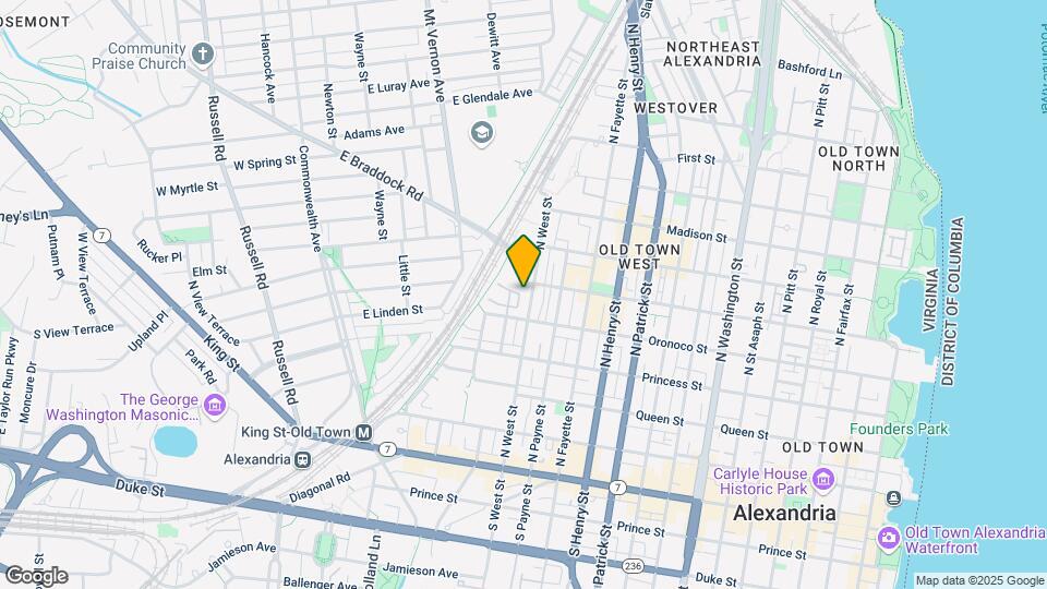 538 N West St Map and Location Details