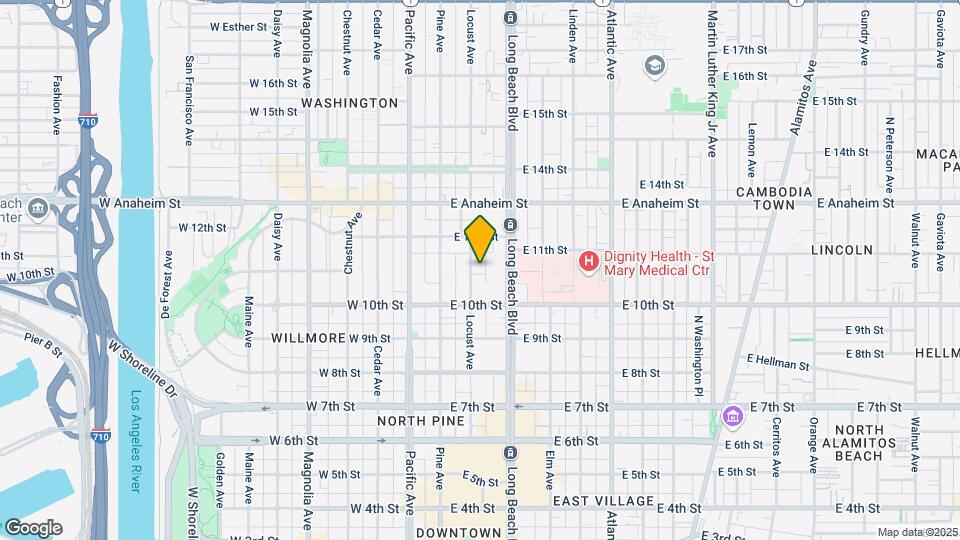1106 Locust Ave Map and Location Details