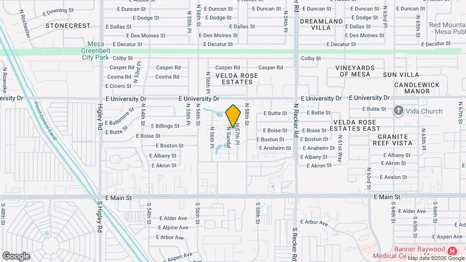 243 N Sandal Map and Location Details