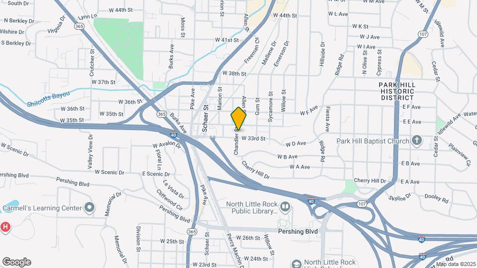 711 W 33rd St Map and Location Details