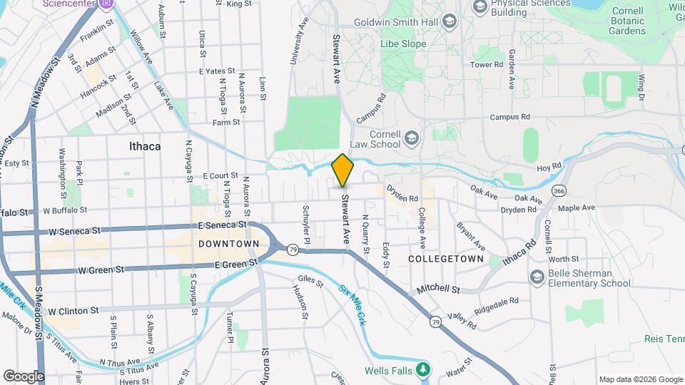 306 Stewart Ave, Unit Apt 3 Map and Location Details