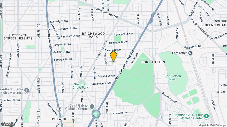 Modern update Petworth rowhouse near Fort Mapa y Detalles de la Ubicación