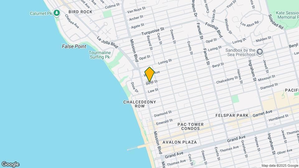 841 Beryl St Map and Location Details