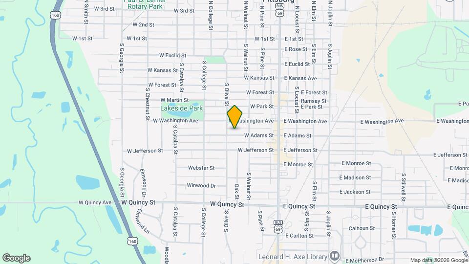 218 W Adams St Map and Location Details