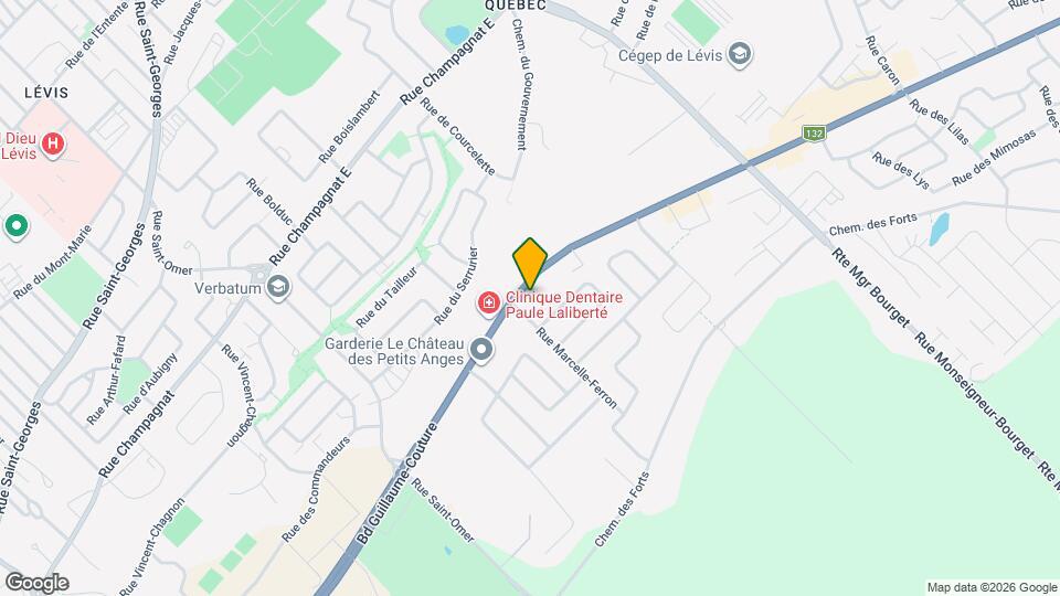 7002 Guillaume-Couture Boul Map and Location Details