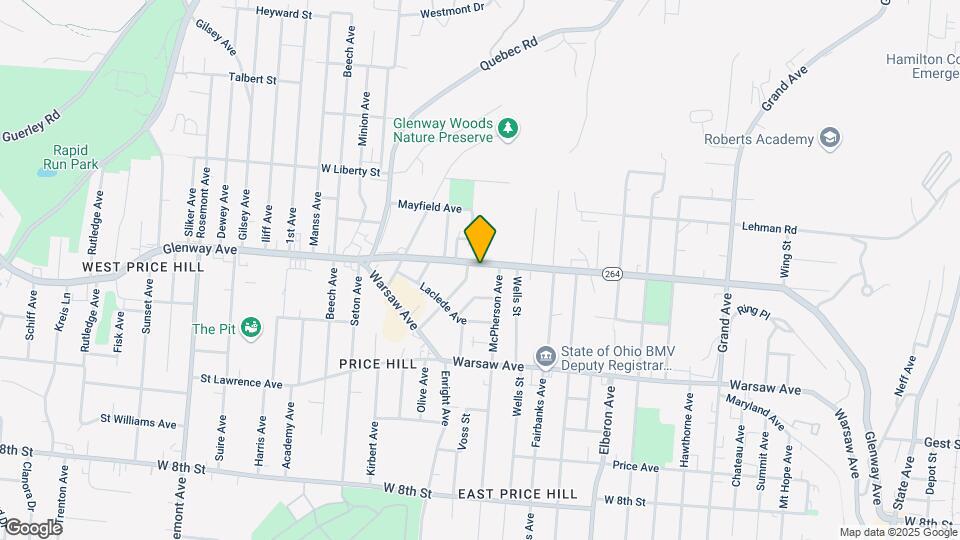3615 Glenway Ave Map and Location Details