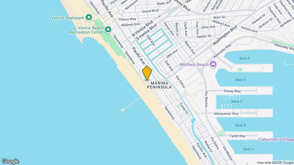 2909 Ocean Front Walk Map and Location Details