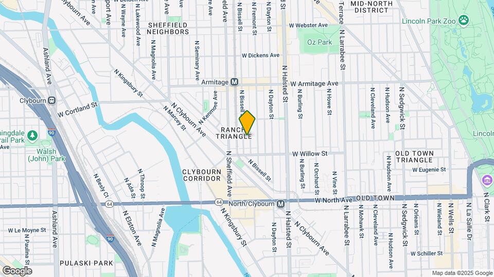 1835 N Bissell St Map and Location Details