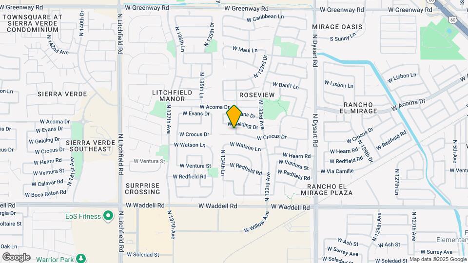 13426 W Crocus Dr Map and Location Details