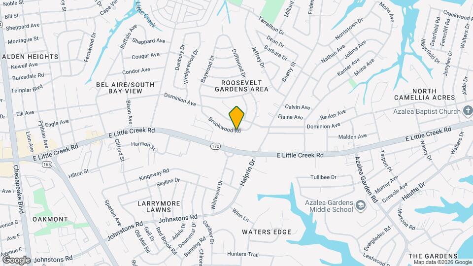 1873 Brookwood Rd Map and Location Details