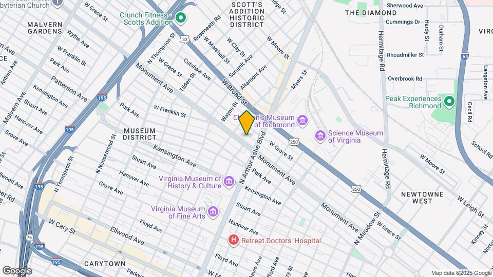 2816 Monument Ave Map and Location Details