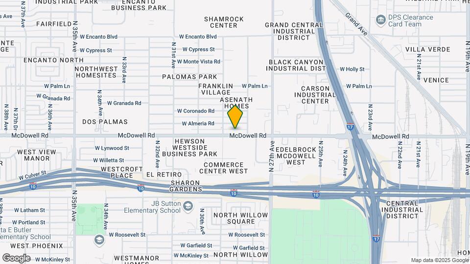 2822 W Mcdowell Rd Map and Location Details