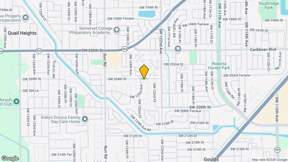 12277 SW 204th Terrace Map and Location Details