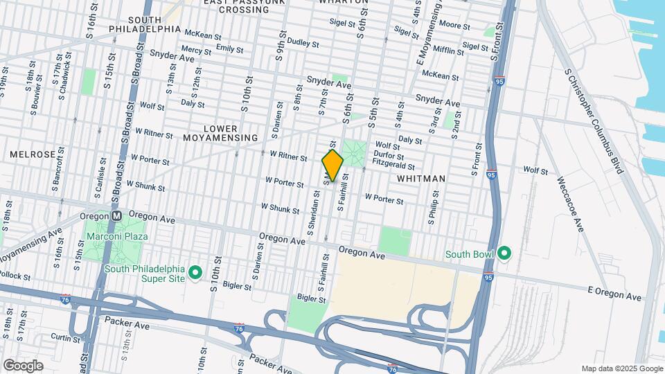 601 W Porter St Map and Location Details